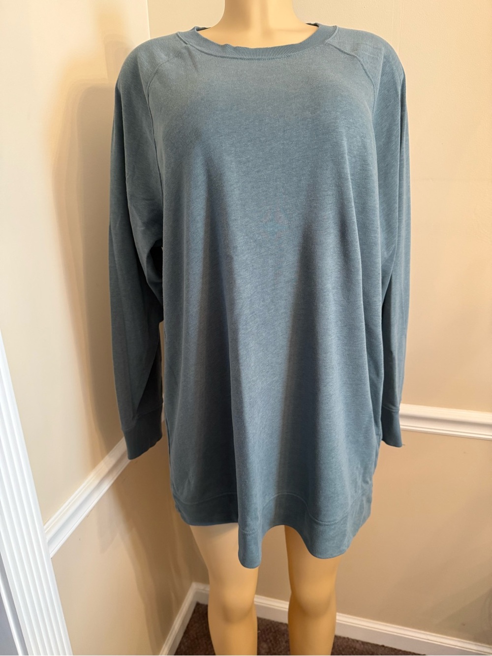 Old Navy Sage Green Relaxed Crewneck Sweatshirt